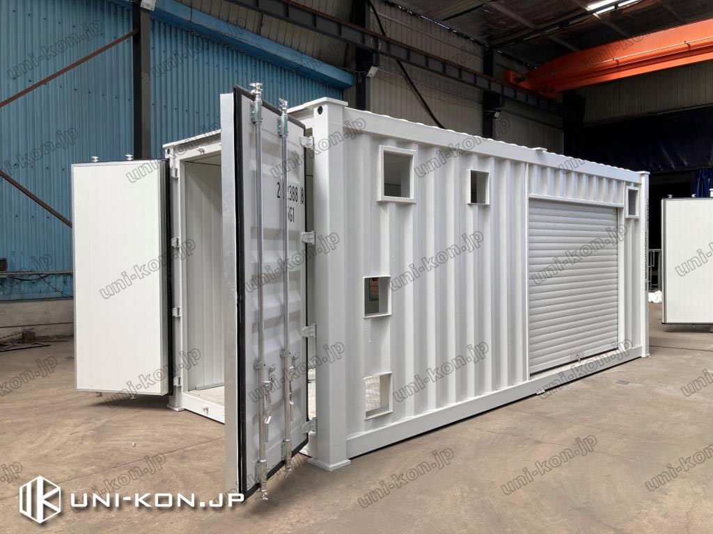 発電設備搭載用コンテナハウス外部3