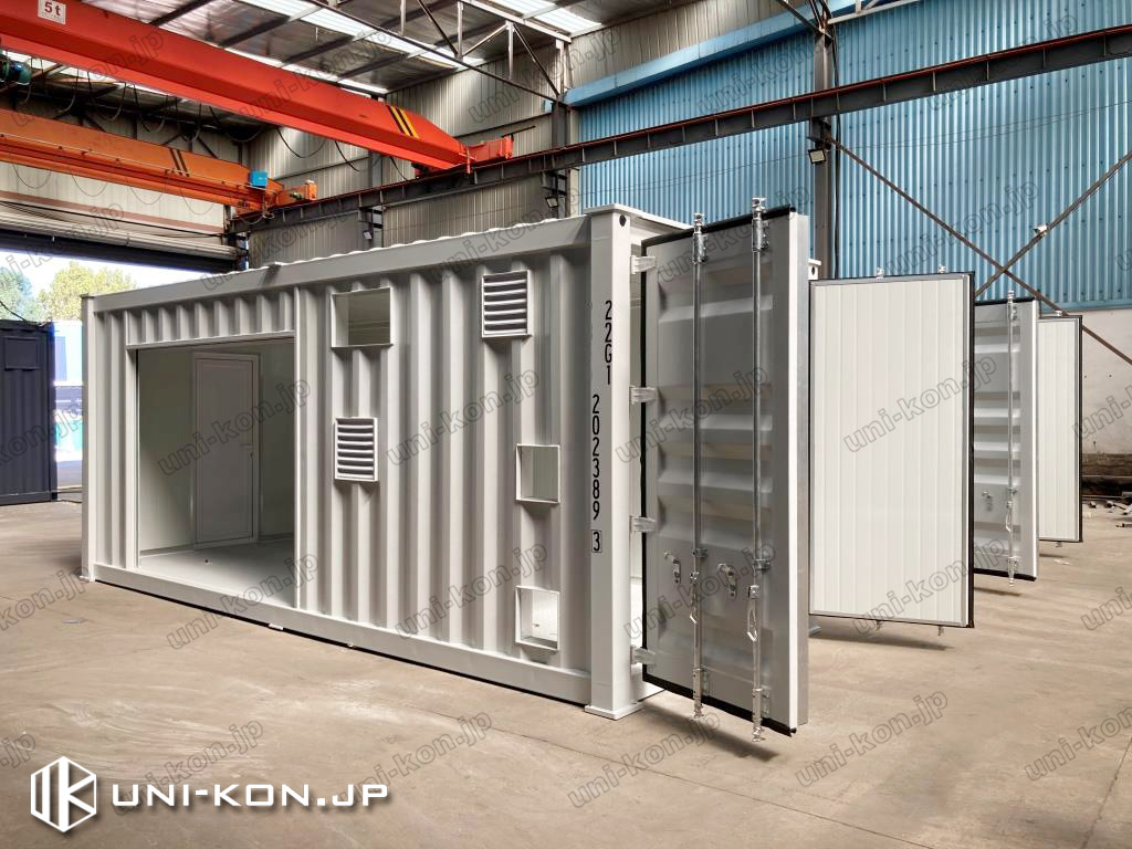 発電設備搭載用コンテナハウス外部8