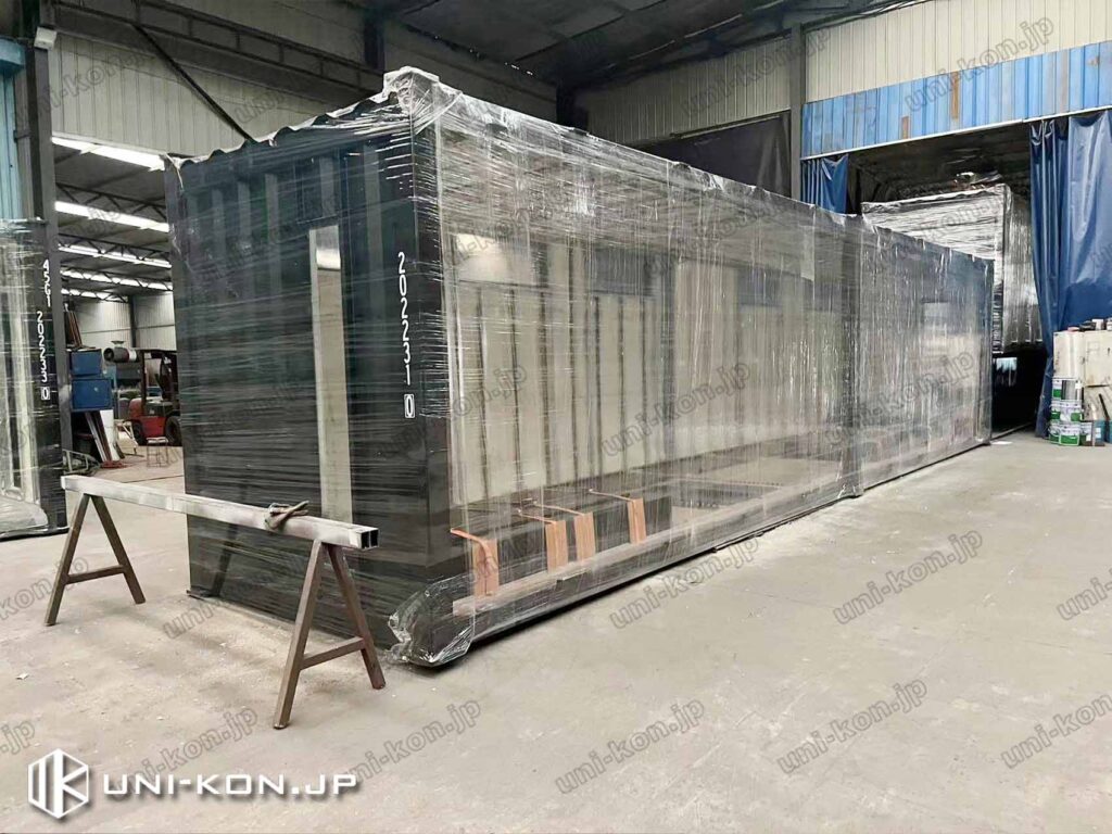 40Ftコンテナハウス出荷前梱包1