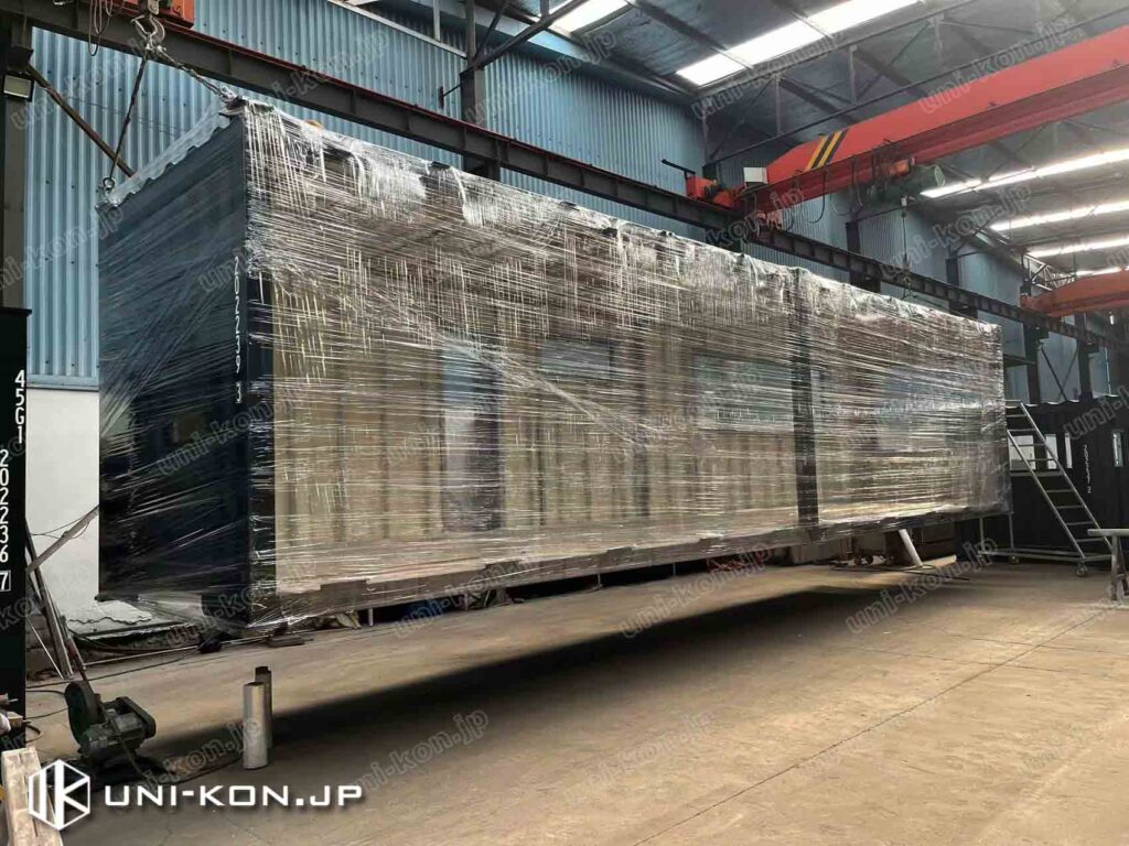 40Ftコンテナハウス出荷前梱包2