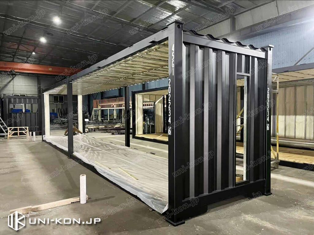 40Ftコンテナハウス出荷前梱包3